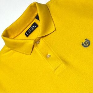 Chaps‎ Vibrant Yellow Polo Short Sleeve Shirt Size M Excellent